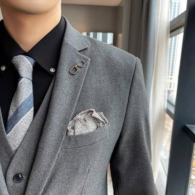 M-6XL スリーピーススーツ メンズ 無地 メンズスーツ おしゃれスーツ