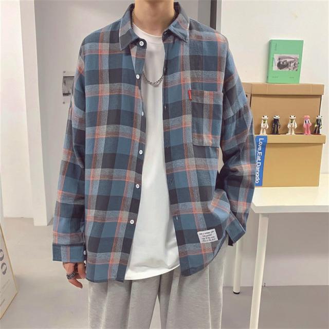 チェックシャツ メンズ ネルシャツ シャツ コットン ネルチェックシャツ 長袖 カジュアル ペアルック カップル 秋服 秋 冬服 腰巻 春服 の通販はau Pay マーケット まつだストア