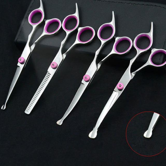 プロ用カーブセニングシザーブレンダーブレンディングトリマートリミングペットハサミ パワー有♪✨️プロ用ペットセニングシザーブレンディングブレンダー