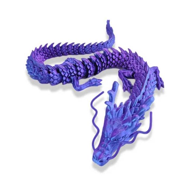 ドラゴン 龍 置物 宝珠付き パープル 緑龍 アクアリウム 装飾 可動 置物 ドラゴン 3D 29cm おもちゃ 竜 49cm