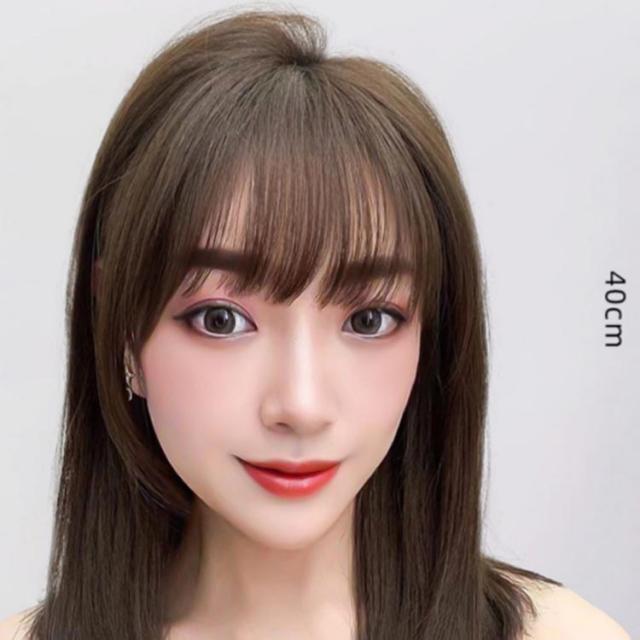 40cm フルウィッグ 人毛 かつら カール レディース ミディアム 医療用 ロング ミディアム 40cm ウィッグ フル ウィッグ 女性 かつら 白髪 ふかし 自然 ストレート ヘア 人毛100% 大人 黒髪 小顔 抗がん剤 レディース コスプレ 白髪隠し 薄毛 40cm フルウィッグ 人毛 かつら カール レディース ミディアム 医療用