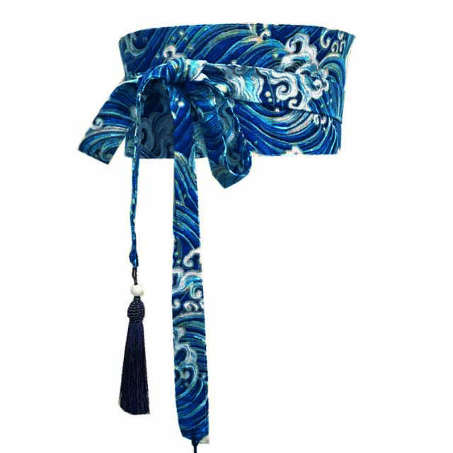 ワンダフルワールド　サッシュベルト　リボン　タッセル付き mayday744-01.jpg