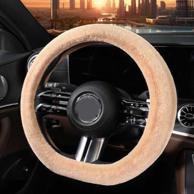 ハンドルカバー 軽自動車 おしゃれ モコモコ 暖かい O型 D型 