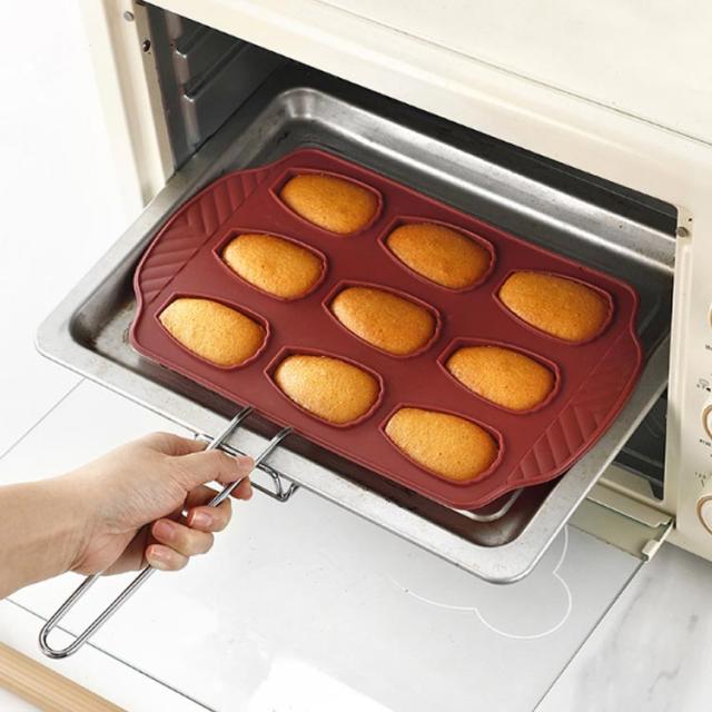 シリコン加工 焼き型 天板 マドレーヌ型 貝 9個付 加工 シリコン 