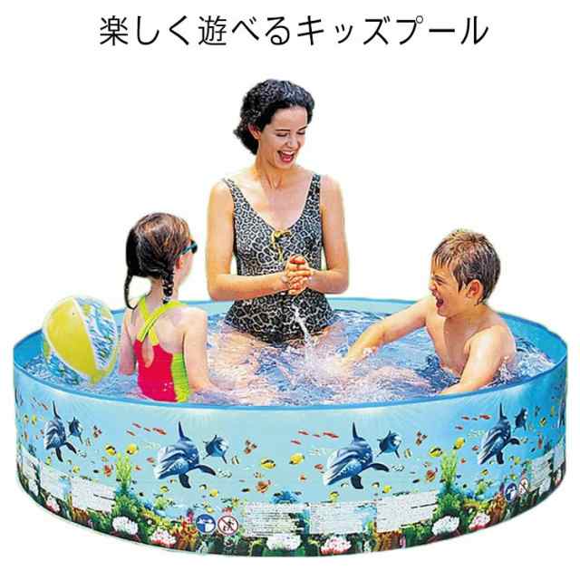 子供用プール 空気入れ不要 ベビープール ジャンボプール 水遊び 猛暑対策 家庭用プール 折りたたみ プール 親子遊び お庭用 ビーチ用 屋