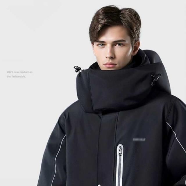 防寒着 無地 アウター 中綿コート レディース メンズ ロング丈 ロングコート あったか 防寒コート ベンチコート 中綿 厚手コート フード付き バイク アウトドア 通勤 通学 超ロング足元ま防寒＆防水！ お揃い ユニセックス スポーツ観戦 冬