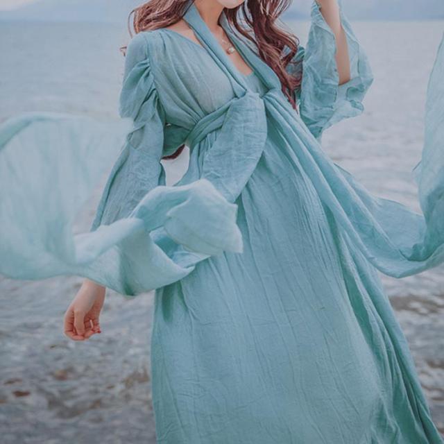 お姫様 ワンピース 夏ワンピース 春ワンピース マキシ丈