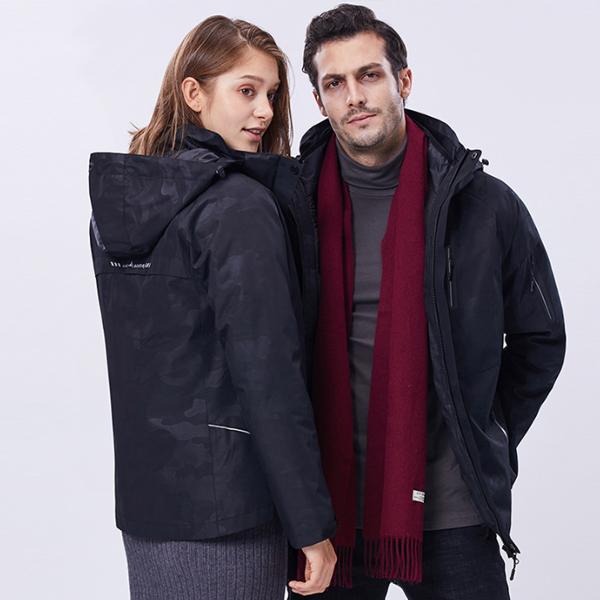 3way マウンテンパーカー 中綿入れ メンズ レディース 撥水加工 レイン