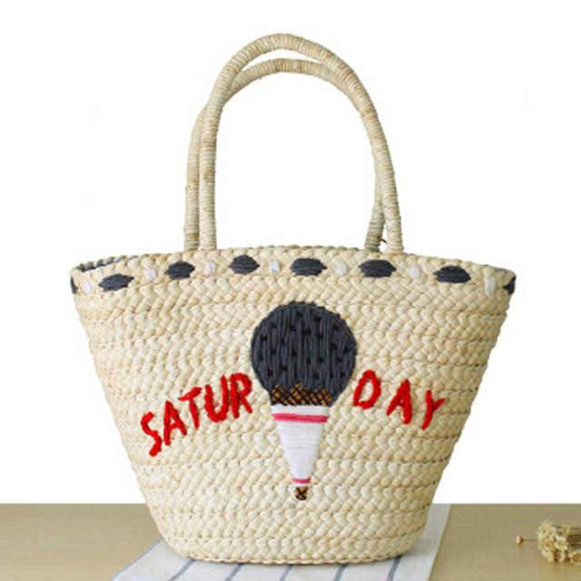 【美品】A.D.M.J カゴバッグ トート 刺繍 夏バッグ リゾート ナチュラル 美品】A.D.M.J カゴバッグ トート 刺繍 夏バッグ リゾート ナチュラル