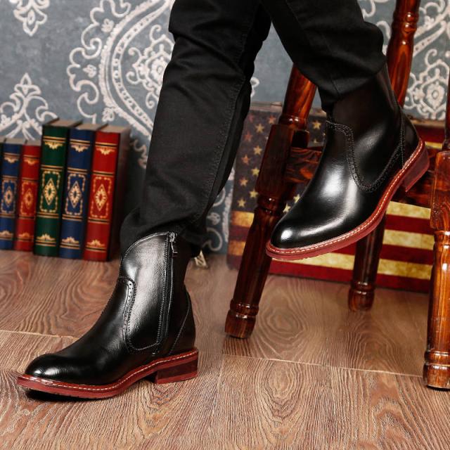 シークレットブーツ ウエスタンブーツ メンズ チャッカブーツ ショート