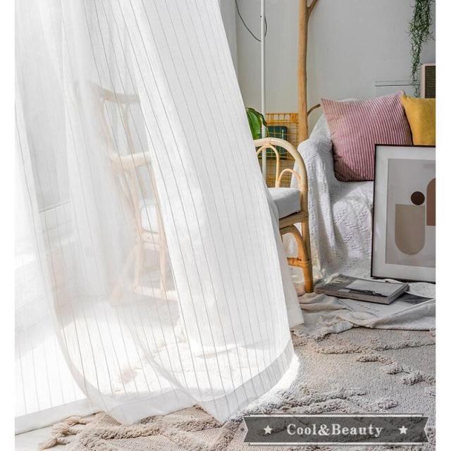 カーテン レースカーテン 無地 白 腰窓 半遮光 おしゃれ 北欧風 Ins風 綿 リネン 遮熱 透光 Uvカット インテリア 丈直し フック オーダーの通販はau Pay マーケット 蓮商店