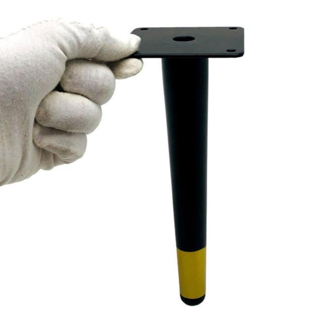 ソファオットマンワードローブスツール用DIY鉄製家具脚.取り付けプレート直立20cm