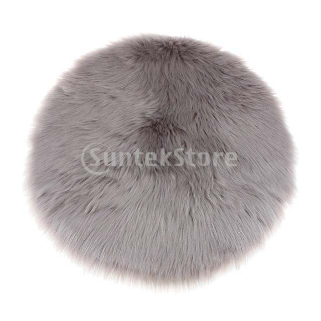 異なる色ののどの毛皮シートクッションパッド.人工シープスキンマット