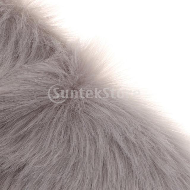 異なる色ののどの毛皮シートクッションパッド.人工シープスキンマット