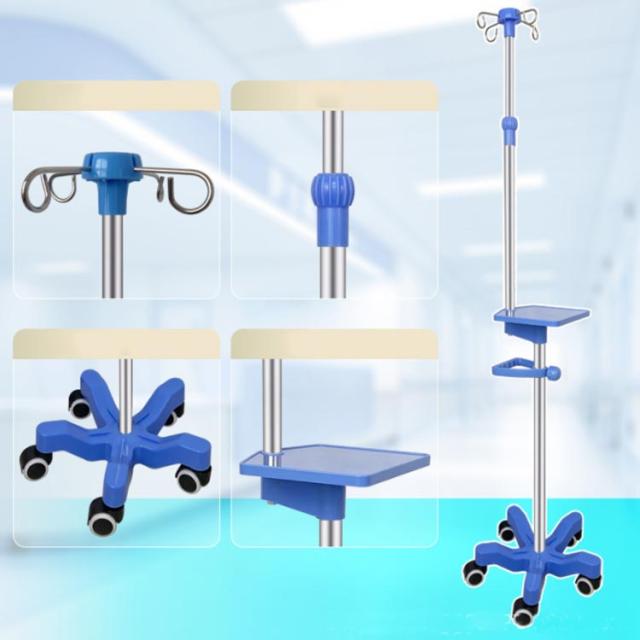 高さ110〜220cm調節可能 点滴スタンド 高さ調節 ポータブルハンドル