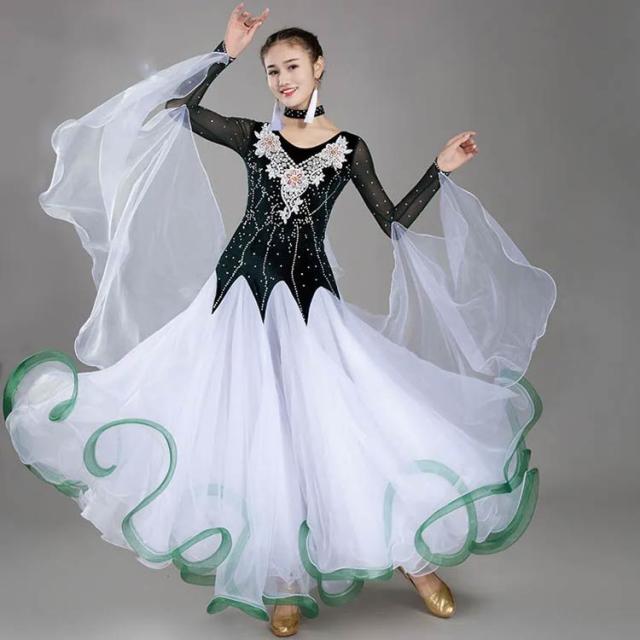 社交ダンス デモ ドレス 競技 スタンダード タンゴ 新 発売