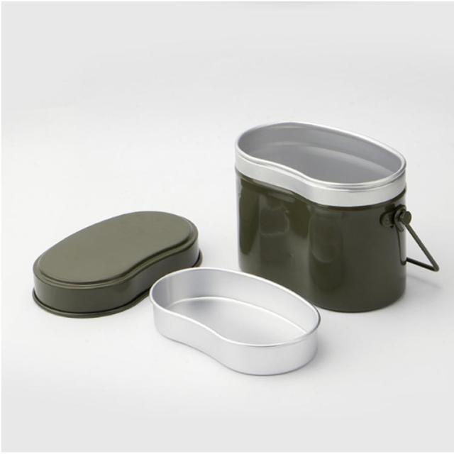 バーベキュー ソロキャンプ 2型 戦闘 2合炊き 飯盒 自衛隊飯盒 戦闘