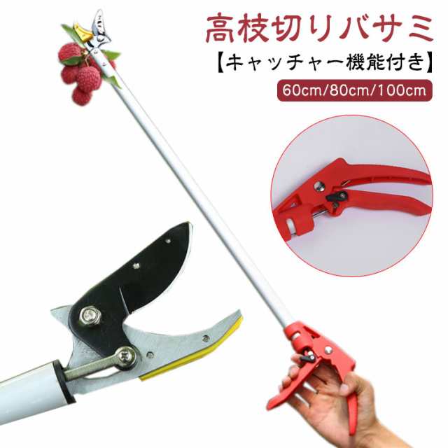 高枝切りバサミ 60cm/80cm/100cm ちょっと高枝切り鋏 カット ホールド