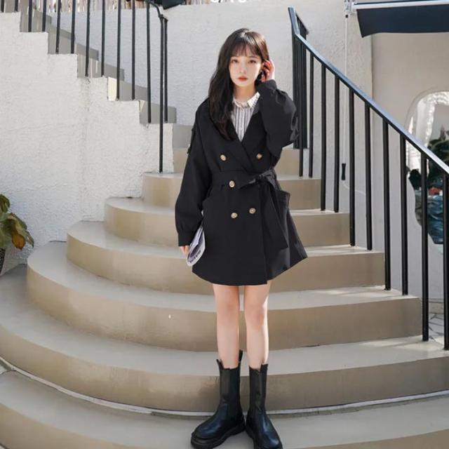 トレンチコート アウター コート レディース ボリューム袖 キャンディ