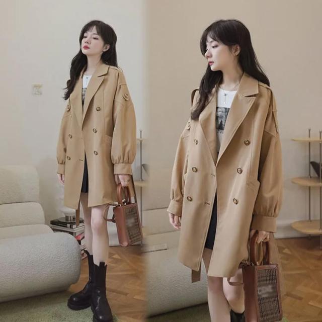 トレンチコート アウター コート レディース ボリューム袖 キャンディ