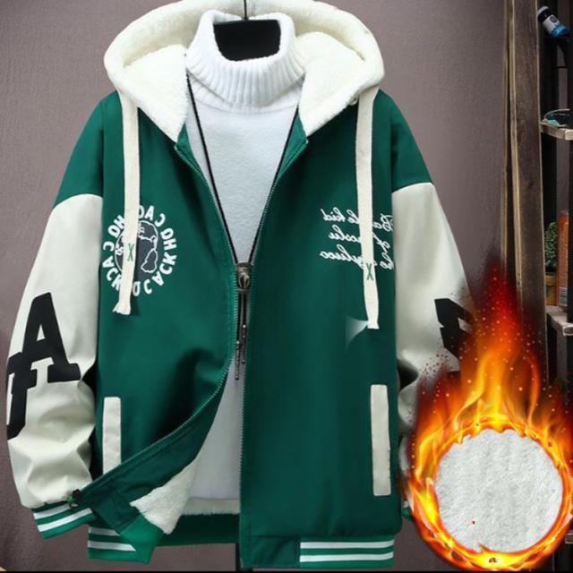 裏起毛 スタジャン 厚手 メンズ ボアブルゾン スタジアムジャケット