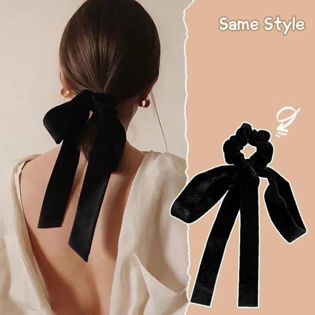 ベロア リボン ヘアゴム 2個セット ヘアアクセサリー リボン 髪 ベロア リボン ヘアゴム 2個セット ヘアアクセサリー リボン 髪