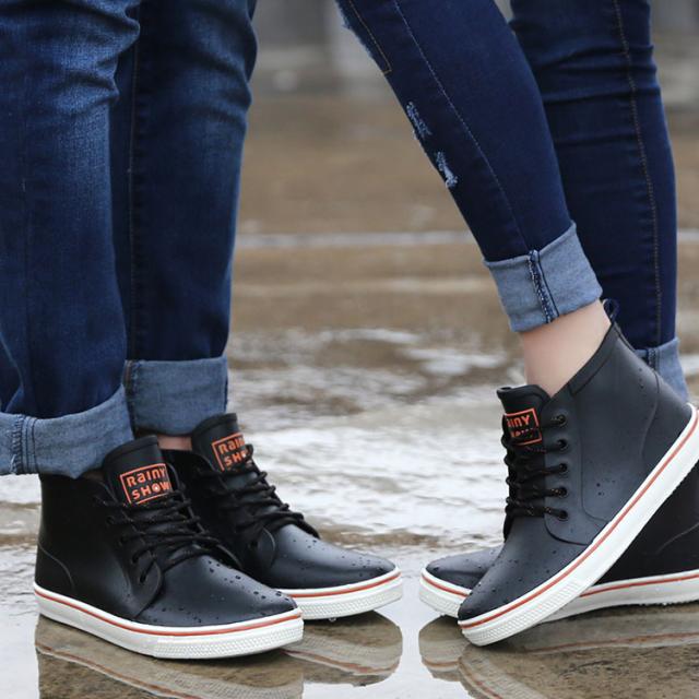 メンズ レインシューズ スニーカー風 レインブーツ 防水 シューズ 雨靴 ショートブーツ スノーシューズ メンズ 長靴 防水 雨の通販はau Pay マーケット Boccastore