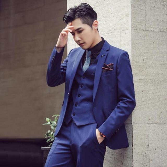 セットアップ メンズ スーツ フォーマル 3点セット テーラード ビジネススーツ スラックス 通勤　結婚式 紳士服 セットアップ メンズ スーツ フォーマル スリーピース スリム ワン