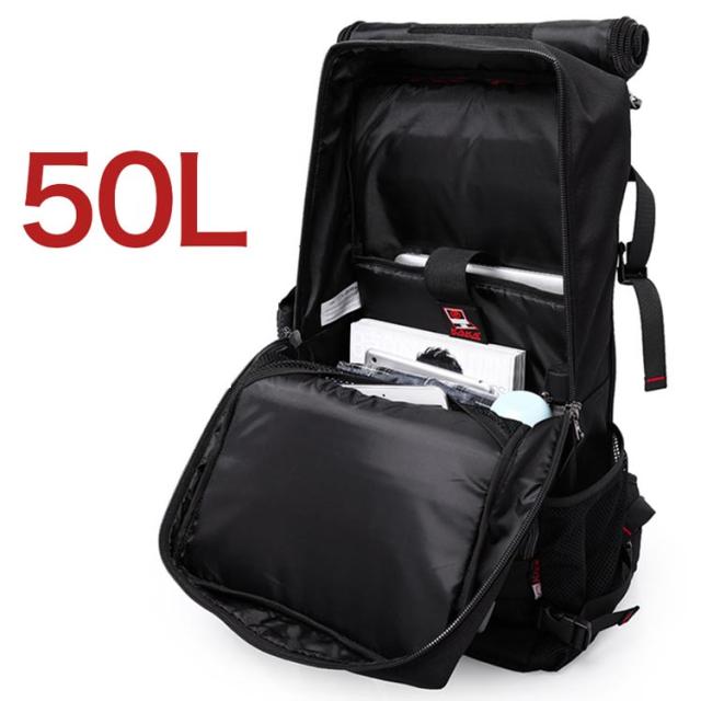 リュックサック バックパック メンズ 大容量 大型 50L ダイヤル錠付き 多機能 PC収納対応 撥水加工 胸ストラップ アウトドア トラベルバッグ 旅行 ファスナー キャンプ用 登山 全3色の通販は