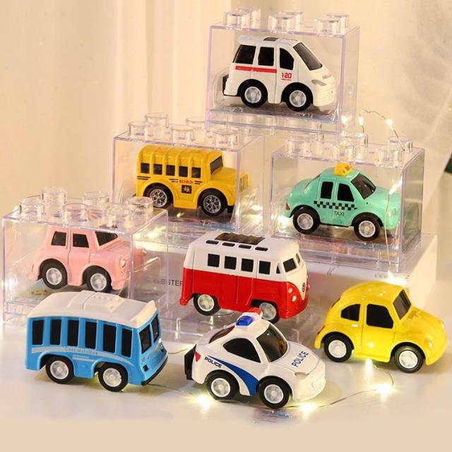 ミニカーセット パトカーデザイン 8台 車 おもちゃ ミニカー 8台セット スポーツカー 働く車 パトカー