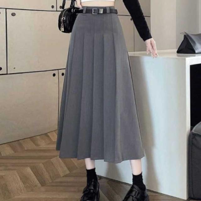 制服 スカート プリーツスカート ロングスカート Aライン