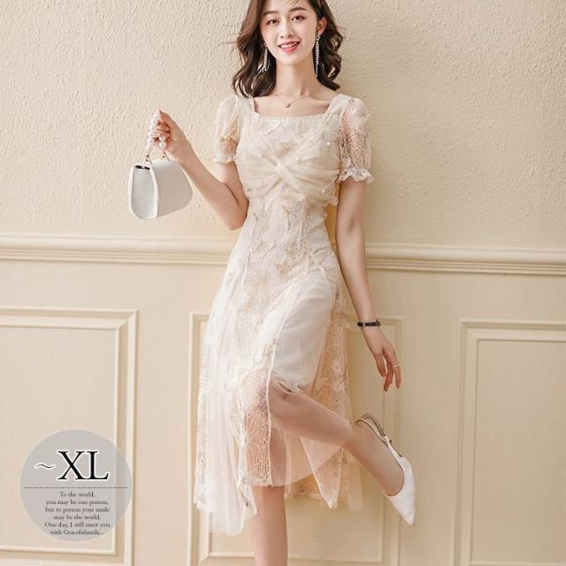 KAREN MILLEN ミニ丈ドレス タイト ワンショルダー 花モチーフ tk-md92221_pk_1sl.jpg