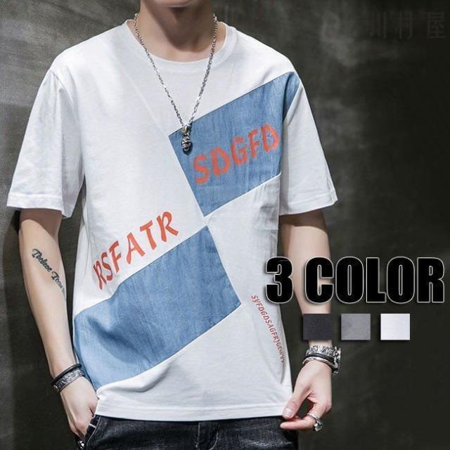 半袖Tシャツ メンズTシャツ トップス 夏 春 人気 ゆったりTシャツ メンズファッション ホワイト ブラック グレー 夏 夏物の通販は 5,670円