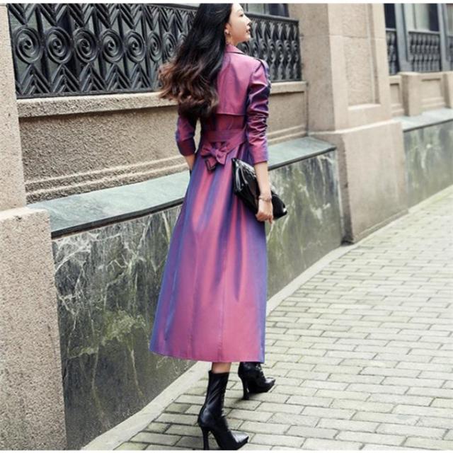 トレンチコート レディース 秋 長袖 ロング ベルト付き ライトアウター カジュアル スプリングコート 大きいサイズ きれいめ 通勤 OL オフィス 上品 お洒落 トレンチコート レディース 秋 長袖 ロング ベルト付き ライトアウター