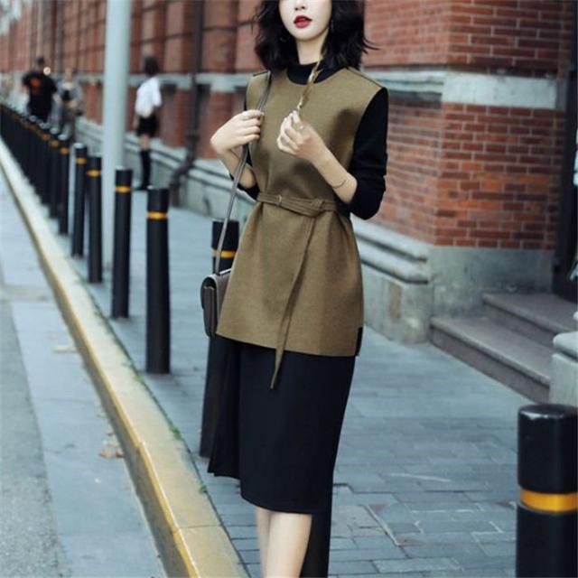 ワンピース ベストセットワンピース セットアップ レディース ラシャ