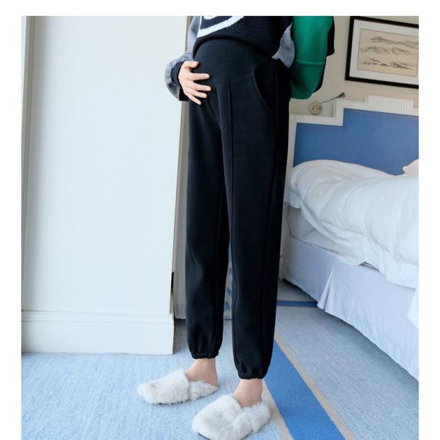 マタニティパンツ 裏起毛 秋冬 厚手 ズボン スウェット 産前産後服ズボン ジャージ ジョガーパンツ パンツ  nee3d981916 送料無料マタニティパンツ 裏起毛 ジョガーパンツ リブ 春 秋冬