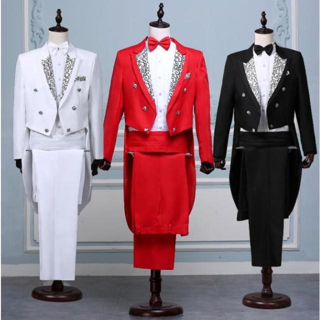 演出服 メンズ セットアップ スーツ フォーマル 紳士用 燕尾服 上下セット ヒップホップ ダンスウェア ステージ 舞台衣装 公演服の通販は