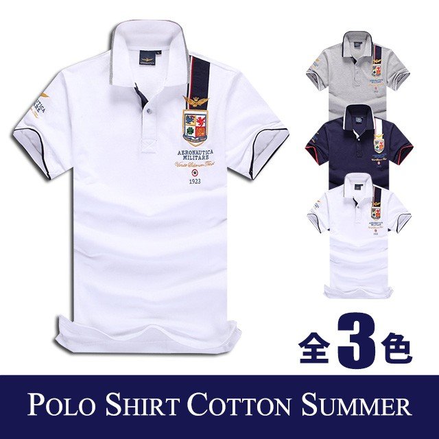 ポロシャツ メンズ 半袖 立襟 立衿 ゴルフシャツ ゴルフポロ POLO 鹿の子 アメカジ MA1 ポロシャツ おしゃれ 大きいサイズ 父の日 2021夏 (メ便)の通販は