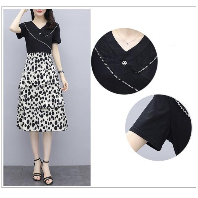 ワンピース レディース 40代 20代 夏 半袖 きれいめ 上品 シフォン