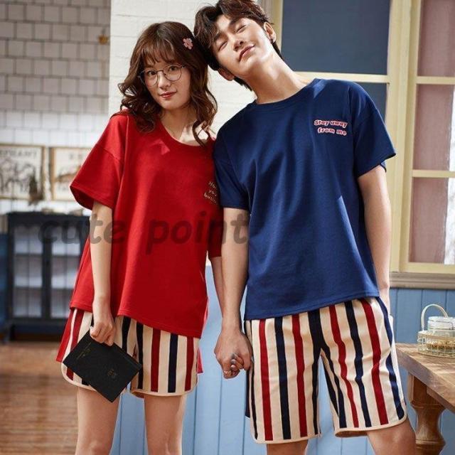 パジャマ レディース 春 夏 パジャマ 半袖 ショットパンツ ストライプ パジャマ セットアップ 部屋着 可愛い ルームウェア カジュアル 2点セット ゆったりの通販は 6,350円