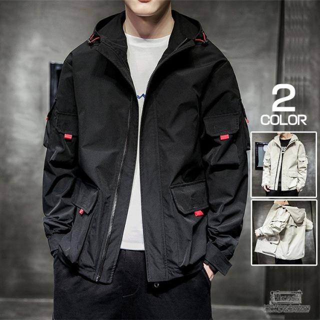 ジャケット メンズ ウインドブレーカー ミリタリージャケット ブルゾン マウンテンパーカー 春物 アウター