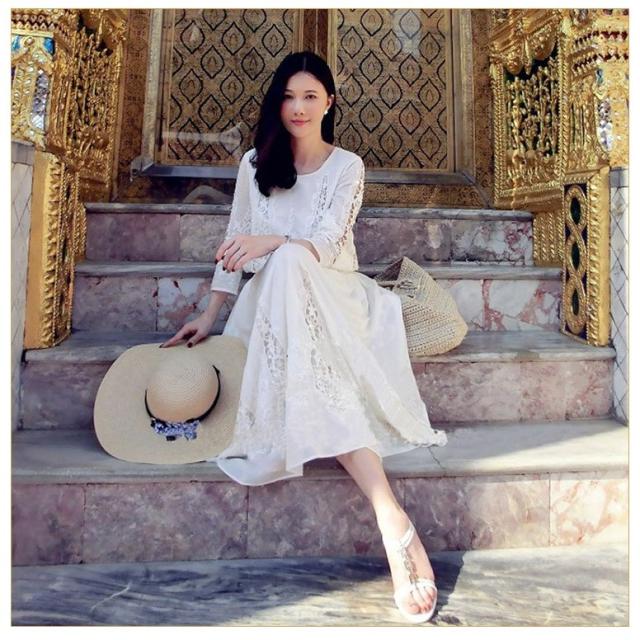 ランキング受賞 マキシワンピース コットンマキシワンピース マキシ