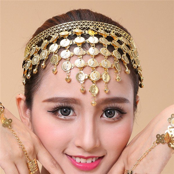ベリーダンス インド ヘアバンド アクセサリー フラダンス 髪飾り