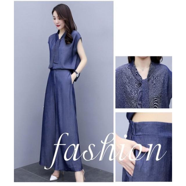 セットアップ レディース 春夏 オシャレセットアップ ノースリープ