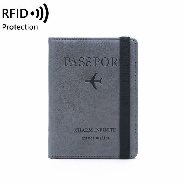 パスポートケース スキミング防止 パスポートカバー カードポケット ...