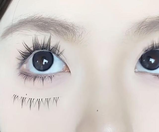 90/180個入 したまつげ つけまつげ 部分用つけまつげ 下まつ毛 部分