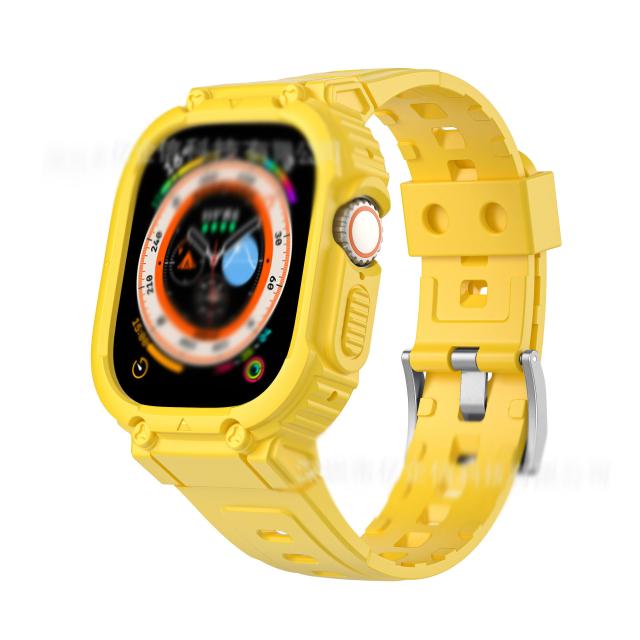 アップルウォッチケース バンド 一体型　カバーセット 一体式 ベルト 交換バンド 保護 Apple Watch Ultra series 7 SE 6 5 4 対応