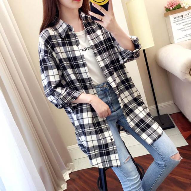 長袖シャツ チェックシャツ レディース チェック柄 シャツ
