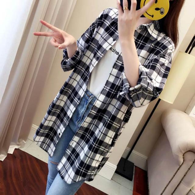 シャツ チェックシャツ レディース チェック柄 長袖シャツ カジュアルシャツ 大きサイズ ネルシャツ ゆったり トップス ブラウス 春 秋 冬 トップス 薄手 チェックシャツ レディース トップス カジュアル チェック柄