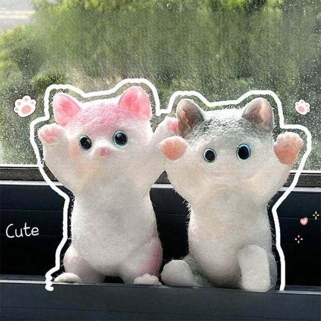 スクイーズ 柔らかシリコン猫ちゃん スクイーズ猫型おもちゃ 水感